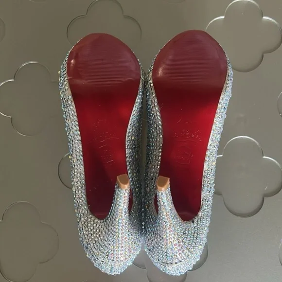 Aurora Boreale Crystal red bottoms high heels Size 40 (US 9) - Picture 12 of 12